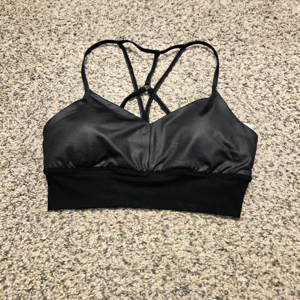 Alo Yoga Black Strappy Women's Sports Bra